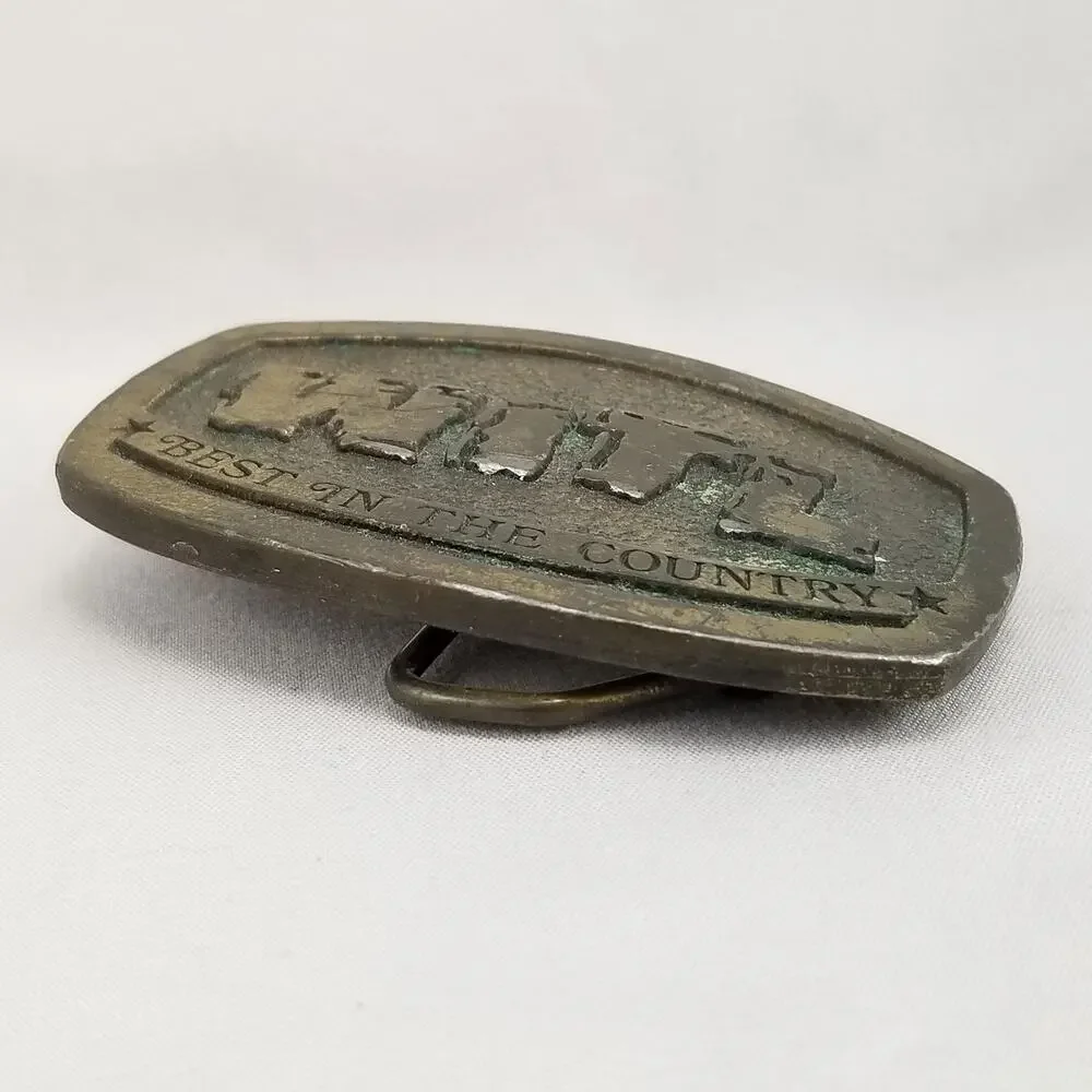 Belt Buckle WITL Best In The‎ Country Music Lansing Michigan Indiana Metal Craft